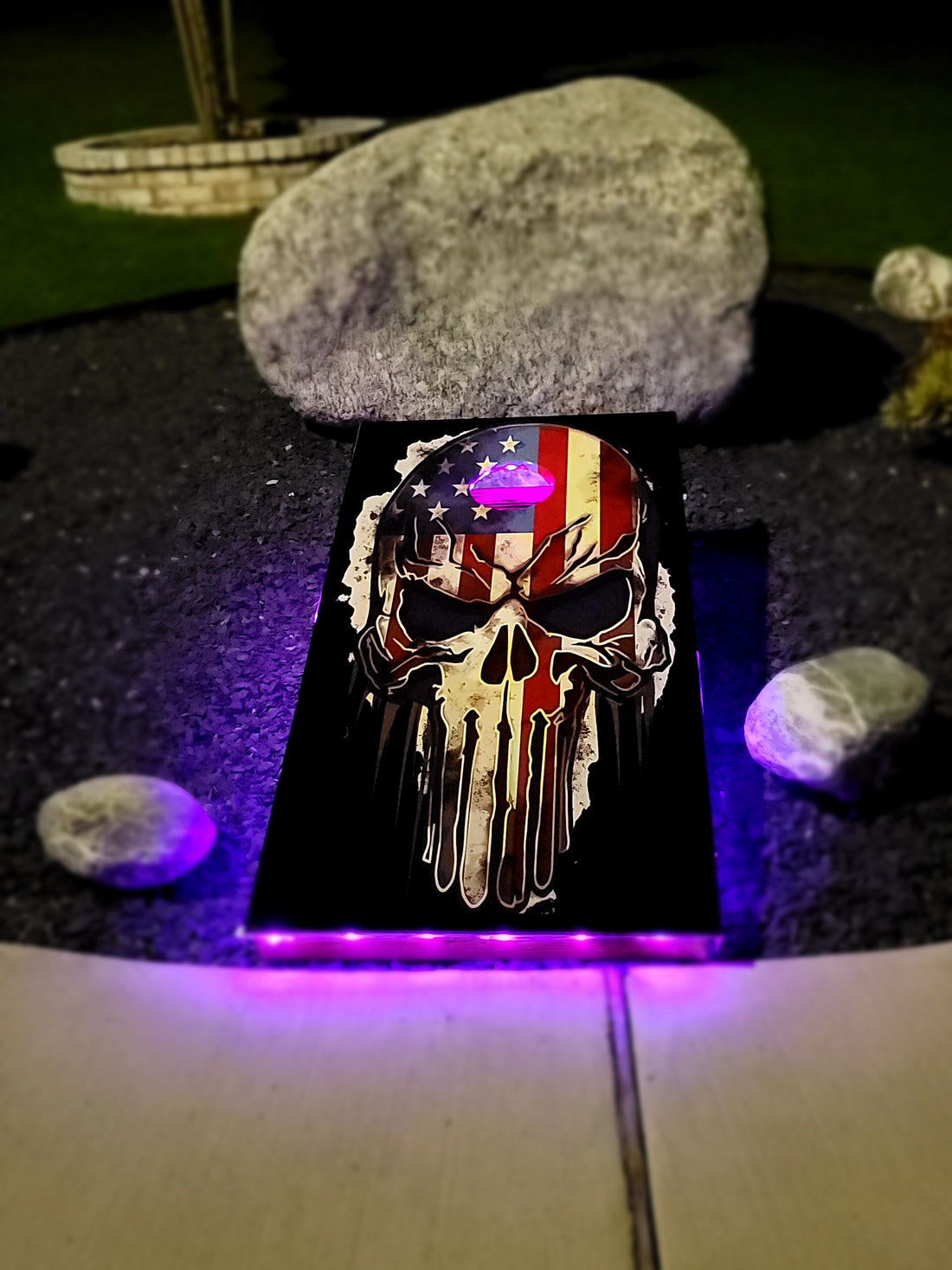 Cornhole Board Wraps(The Punisher USA #1))