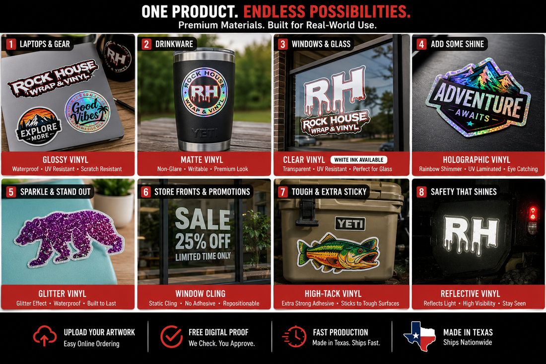 Holographic Stickers | Waterproof Rainbow Vinyl Stickers