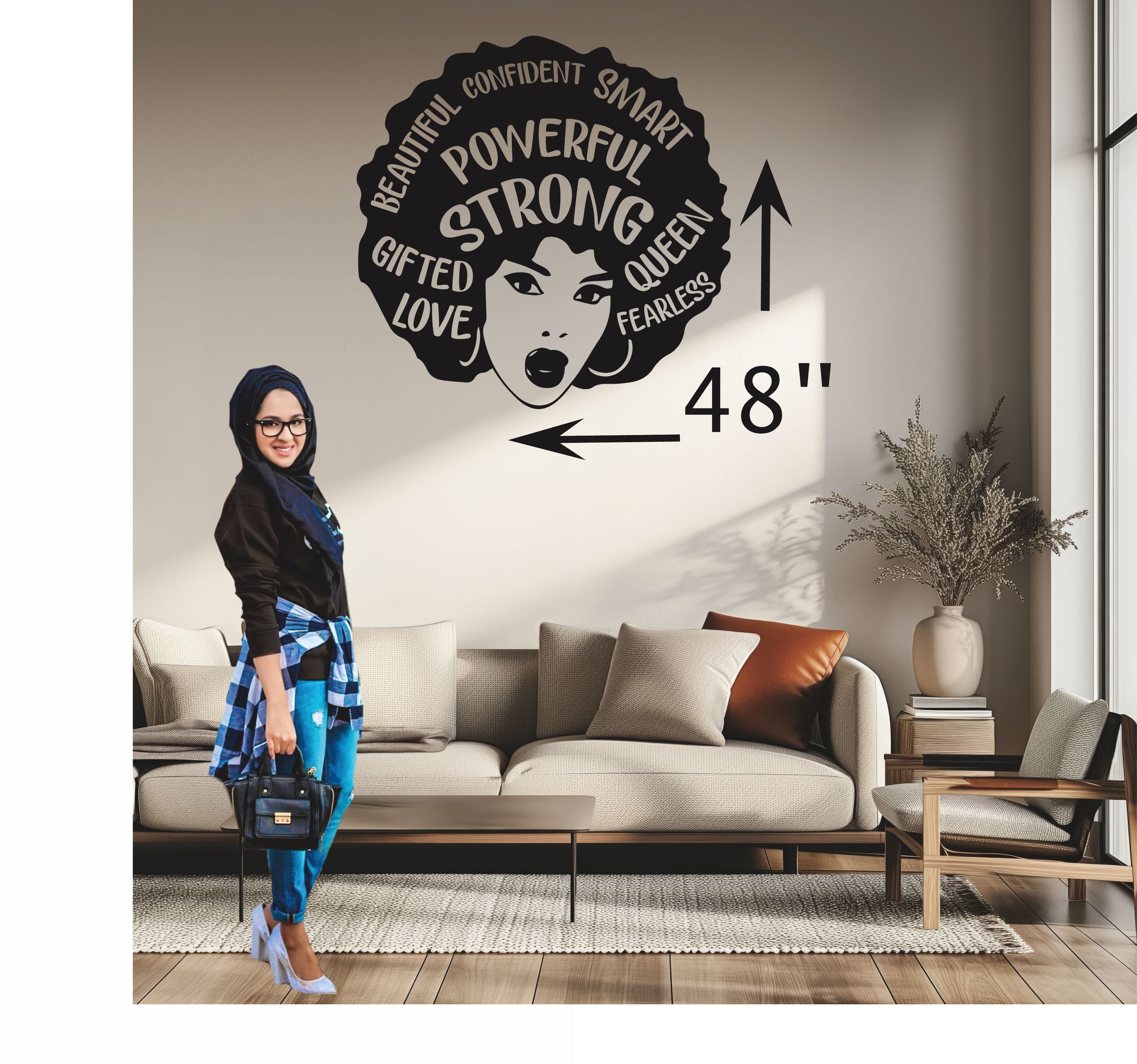 WALL DECALS (BLACK GIRL MAGIC(BGM))