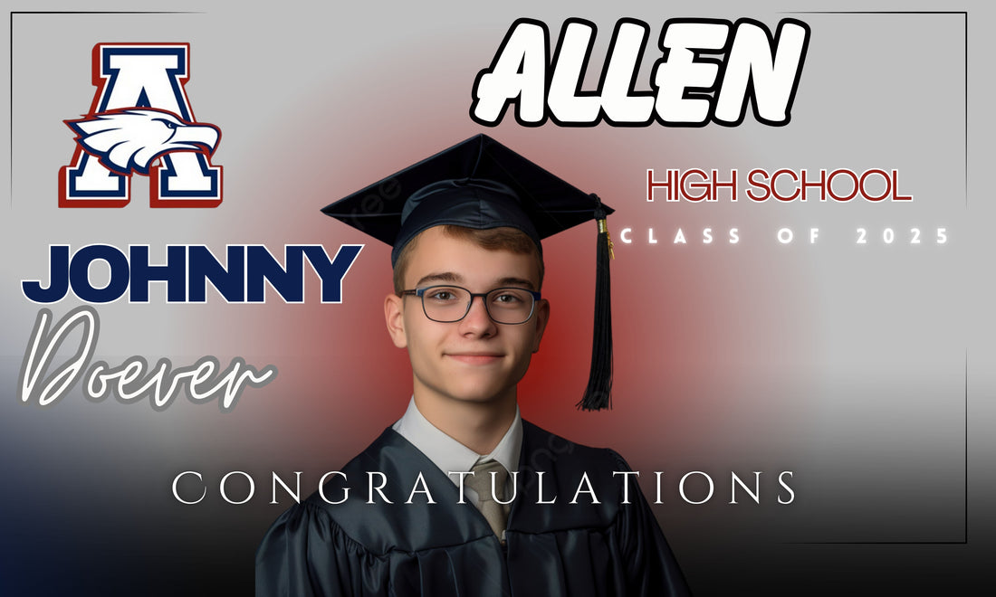 Graduation Printed Yard Signs with H-Stakes