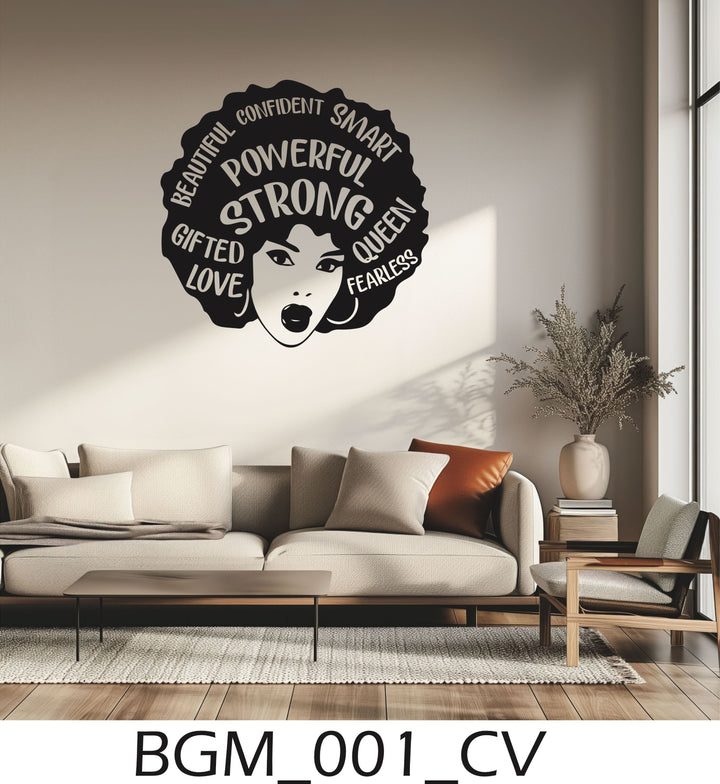 WALL DECALS (BLACK GIRL MAGIC(BGM))
