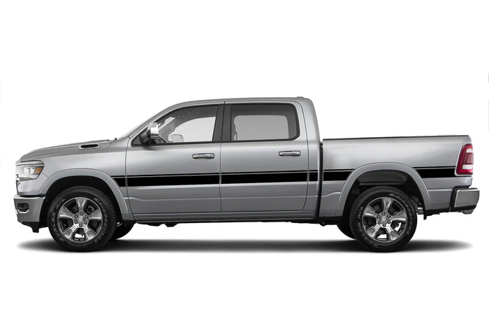 Belt center side stripes decals graphics compatible with Dodge Ram