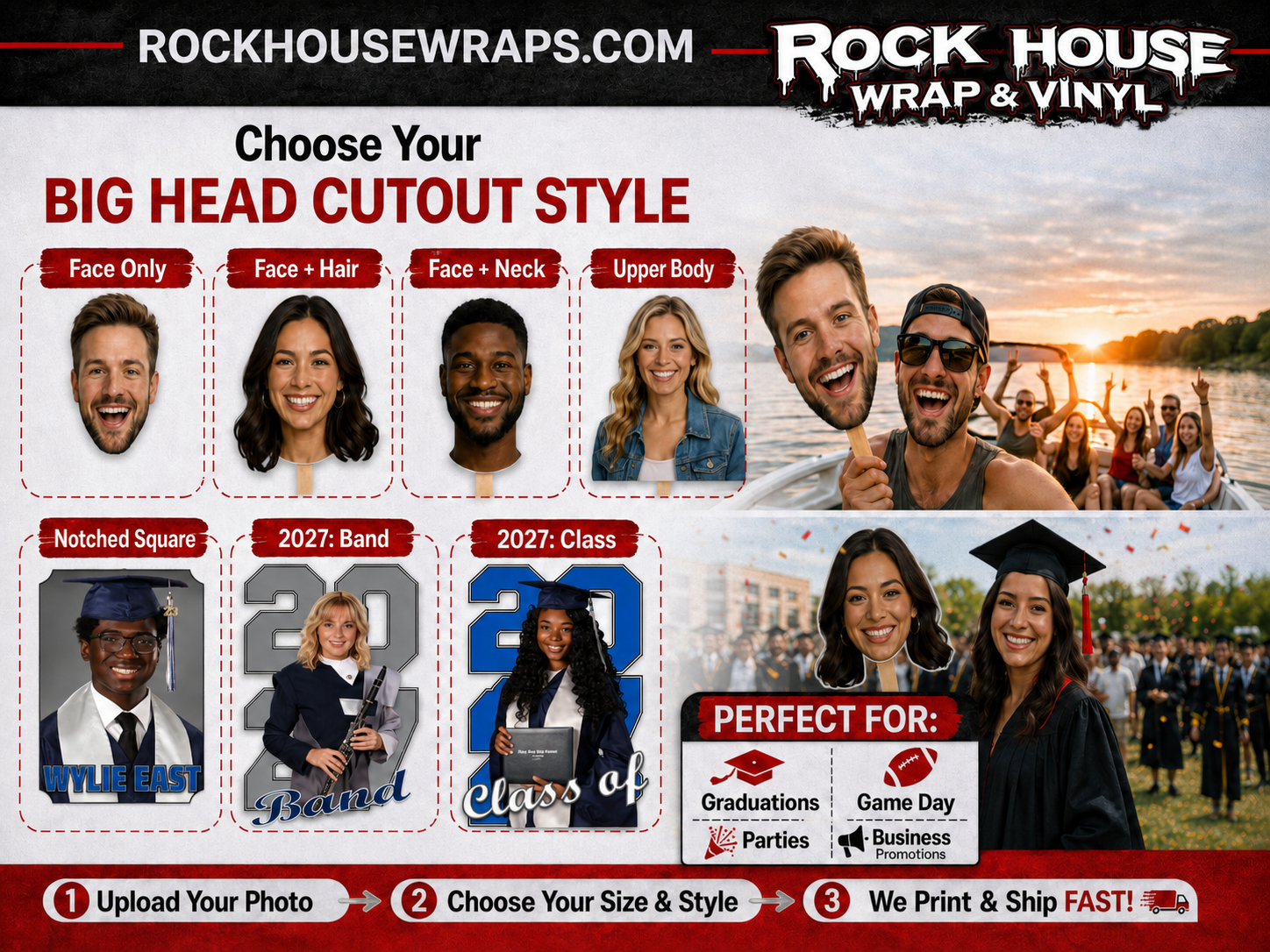Wylie East Band Big Head Cutouts Fundraiser