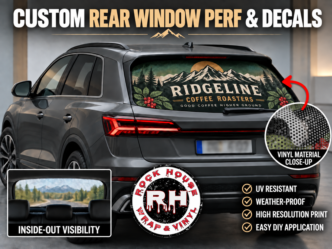 Rear Window Perforated Decal | Truck SUV Van Graphics