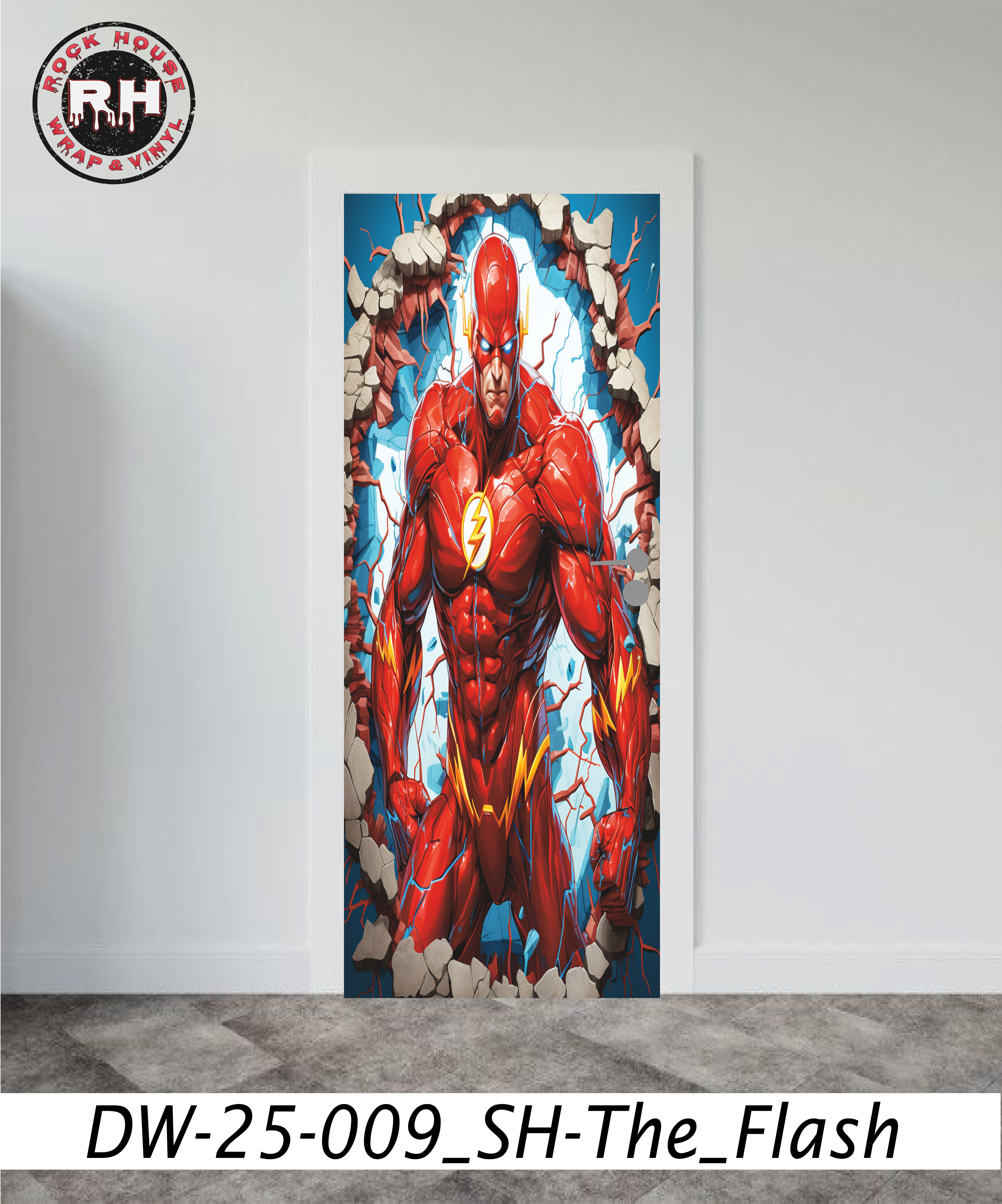 Door Mural _ Superheroes _Peel & Stick, Door Wrap,  Decals Removable, Self Adhesive Vinyl Wrap for Door Wallpaper Decor