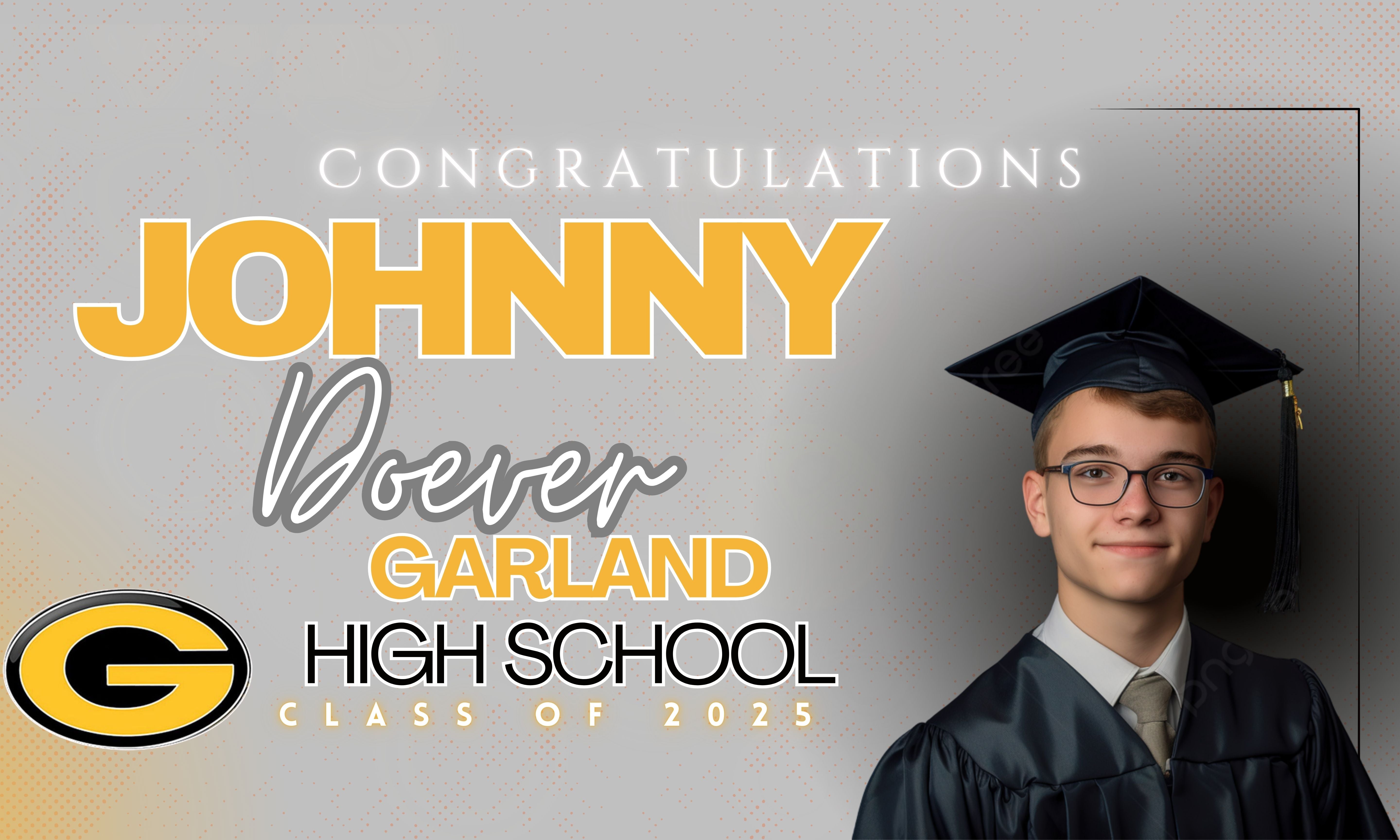 Graduation Printed Yard Signs with H-Stakes