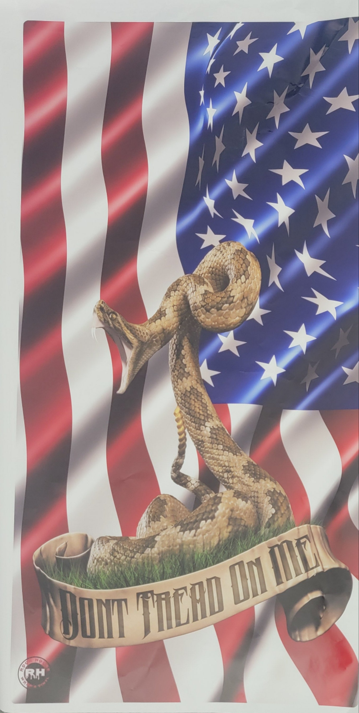 Cornhole Board Wraps(USA Dont Tread on me)