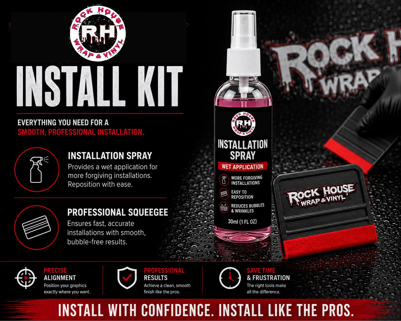 Rock House Vinyl Install Kit