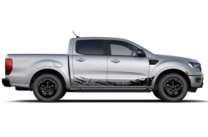 Lower mud splash side decals graphics compatible with Ford Ranger 2019-2023