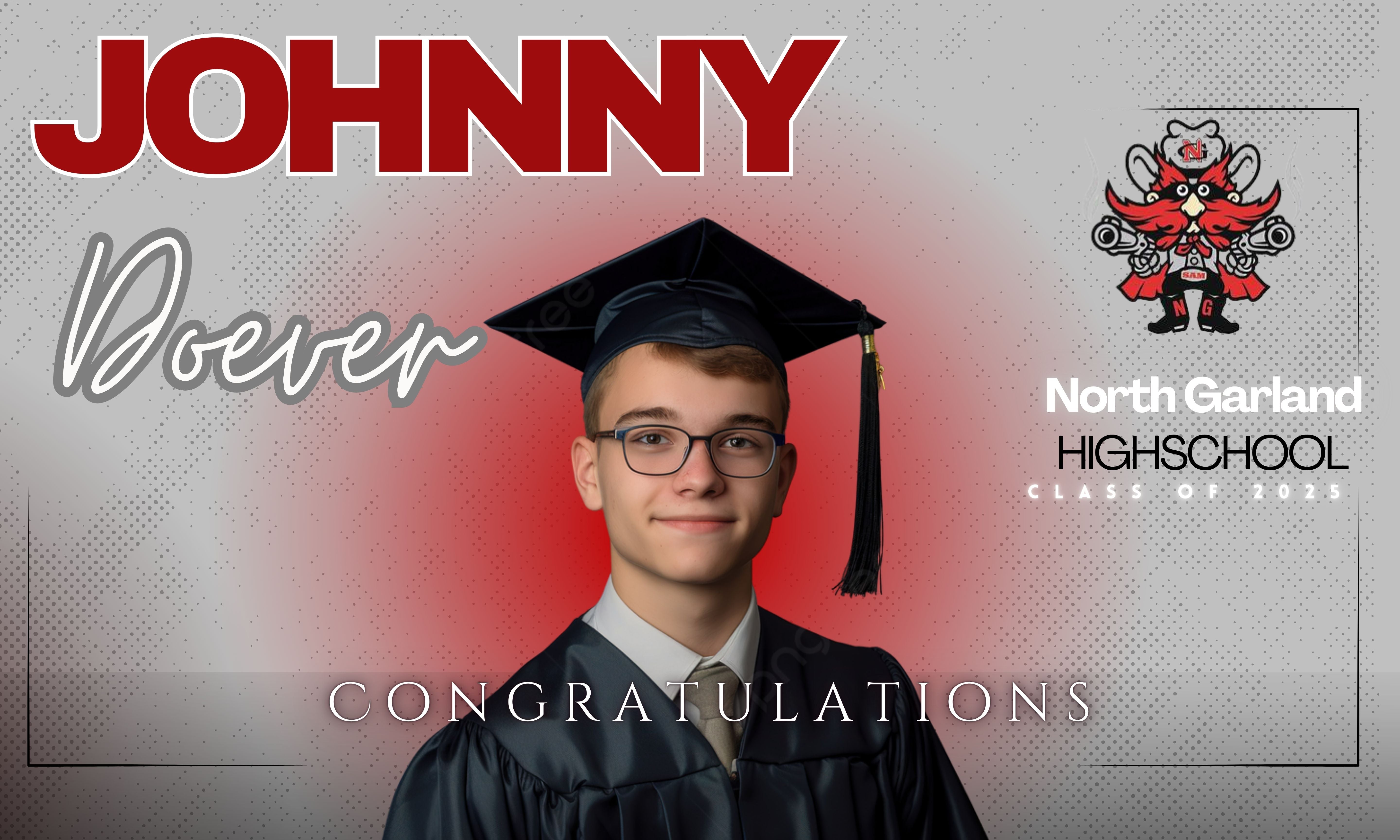 Graduation Printed Yard Signs with H-Stakes