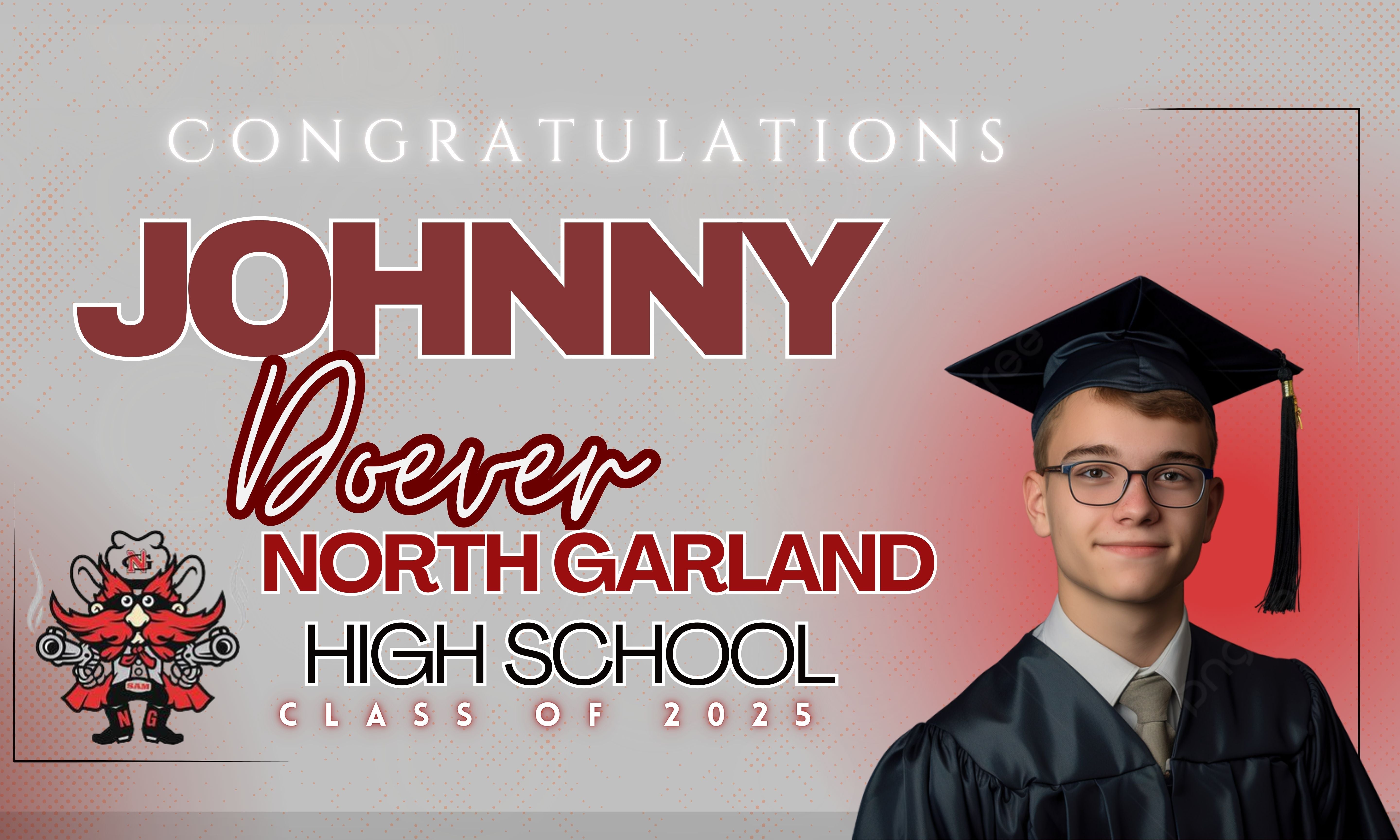 Graduation Printed Yard Signs with H-Stakes