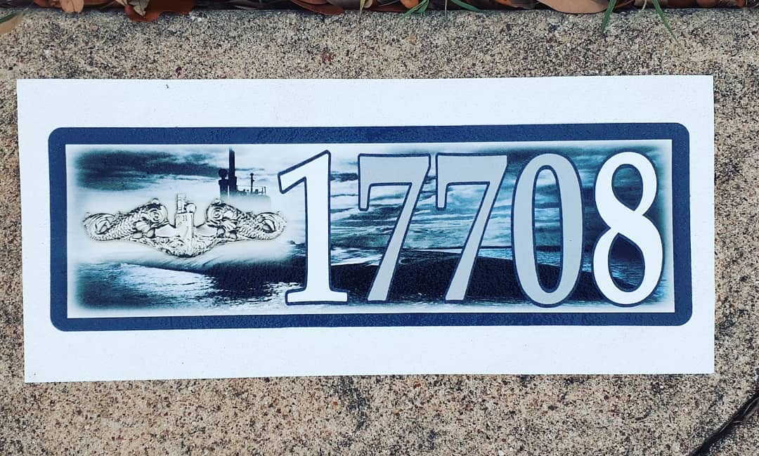 Reflective Curb Address Graphics