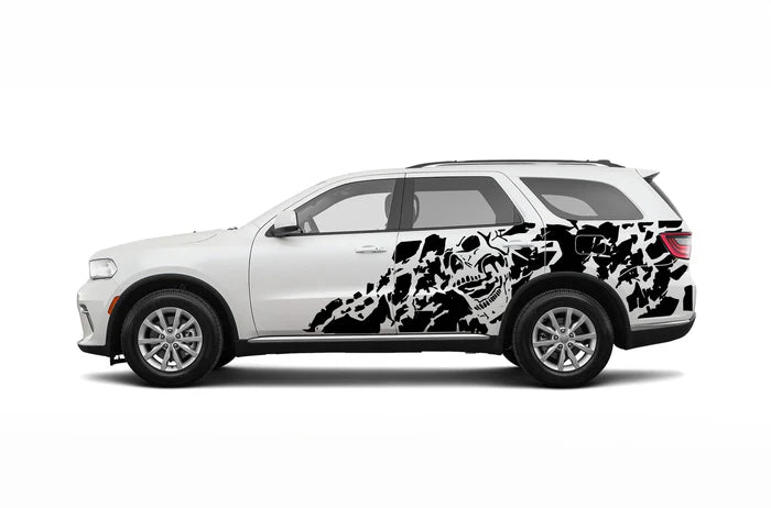 Nightmare shredded side decals graphics compatible with Dodge Durango