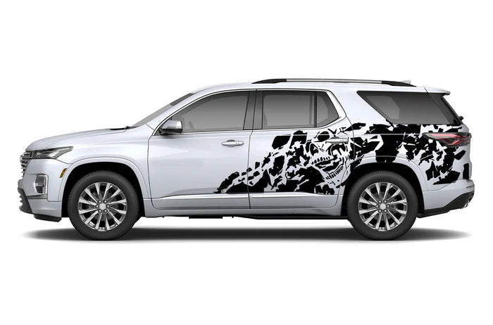 Nightmare side graphics decals compatible with Chevrolet Traverse 2018-2023