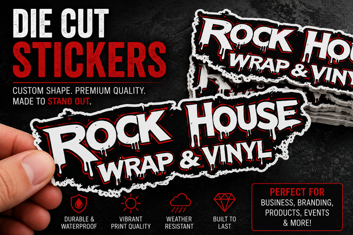 Die Cut Stickers | Waterproof Custom Vinyl Stickers