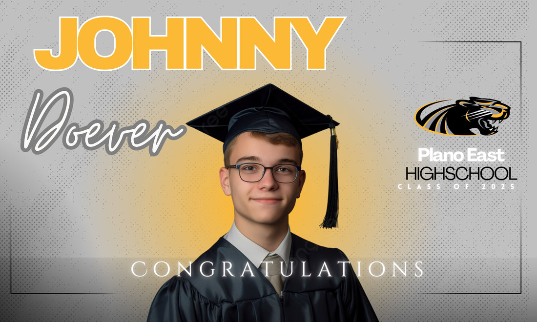 Graduation Printed Yard Signs with H-Stakes