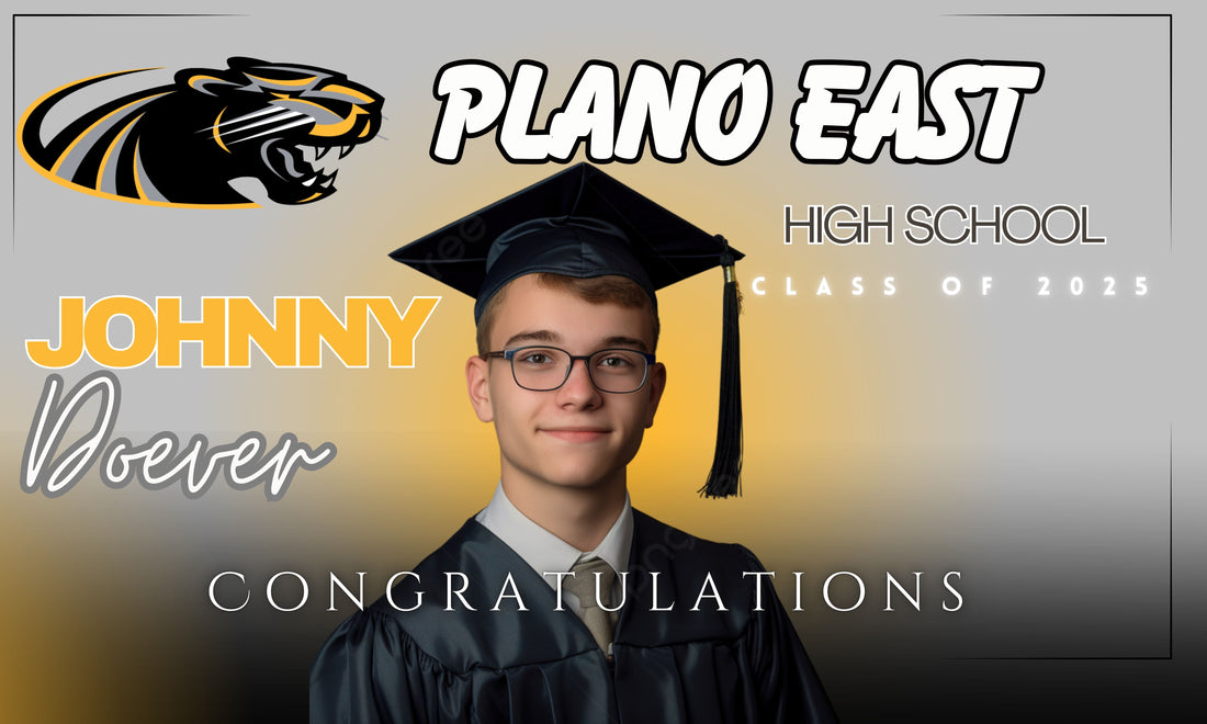 Graduation Printed Yard Signs with H-Stakes