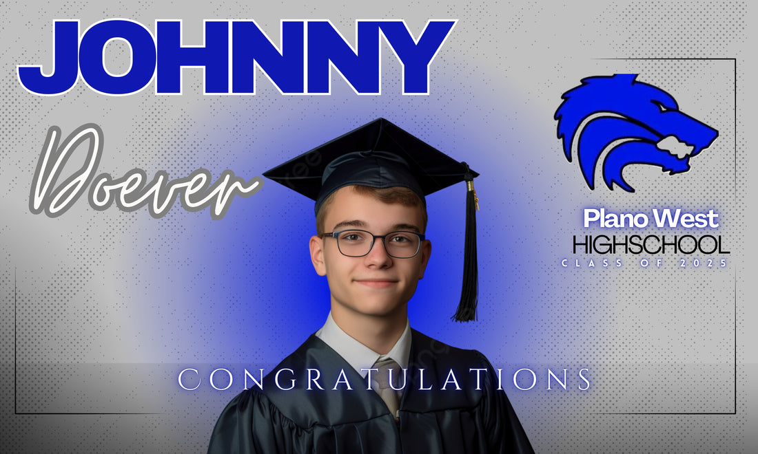 Graduation Printed Yard Signs with H-Stakes