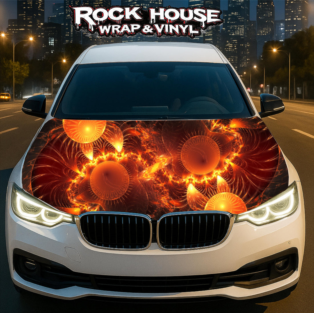 Ring of Fire Car & Truck Hood Wrap