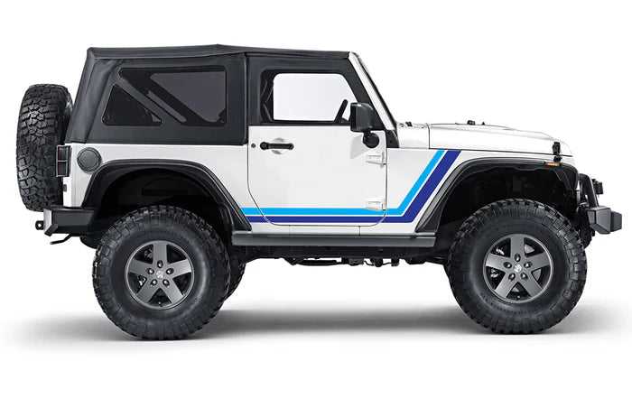 Jeep Wrangler JK 2 doors graphics decals