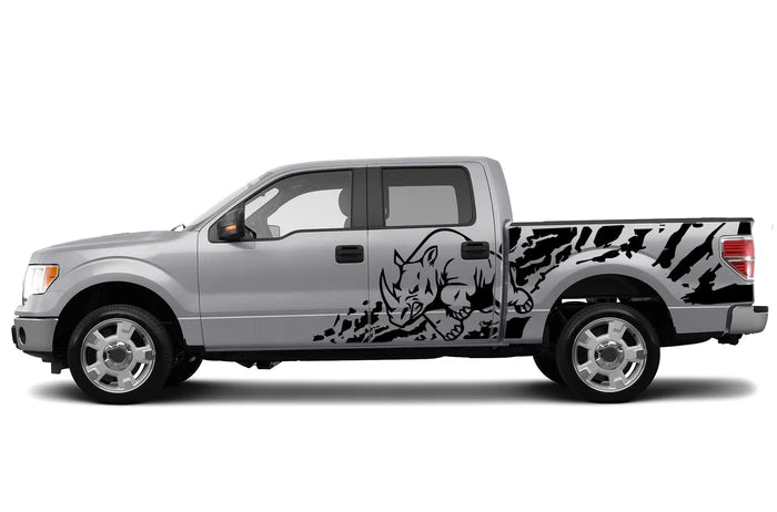 Rhino splash side decals graphics compatible with Ford F150 2009-2014