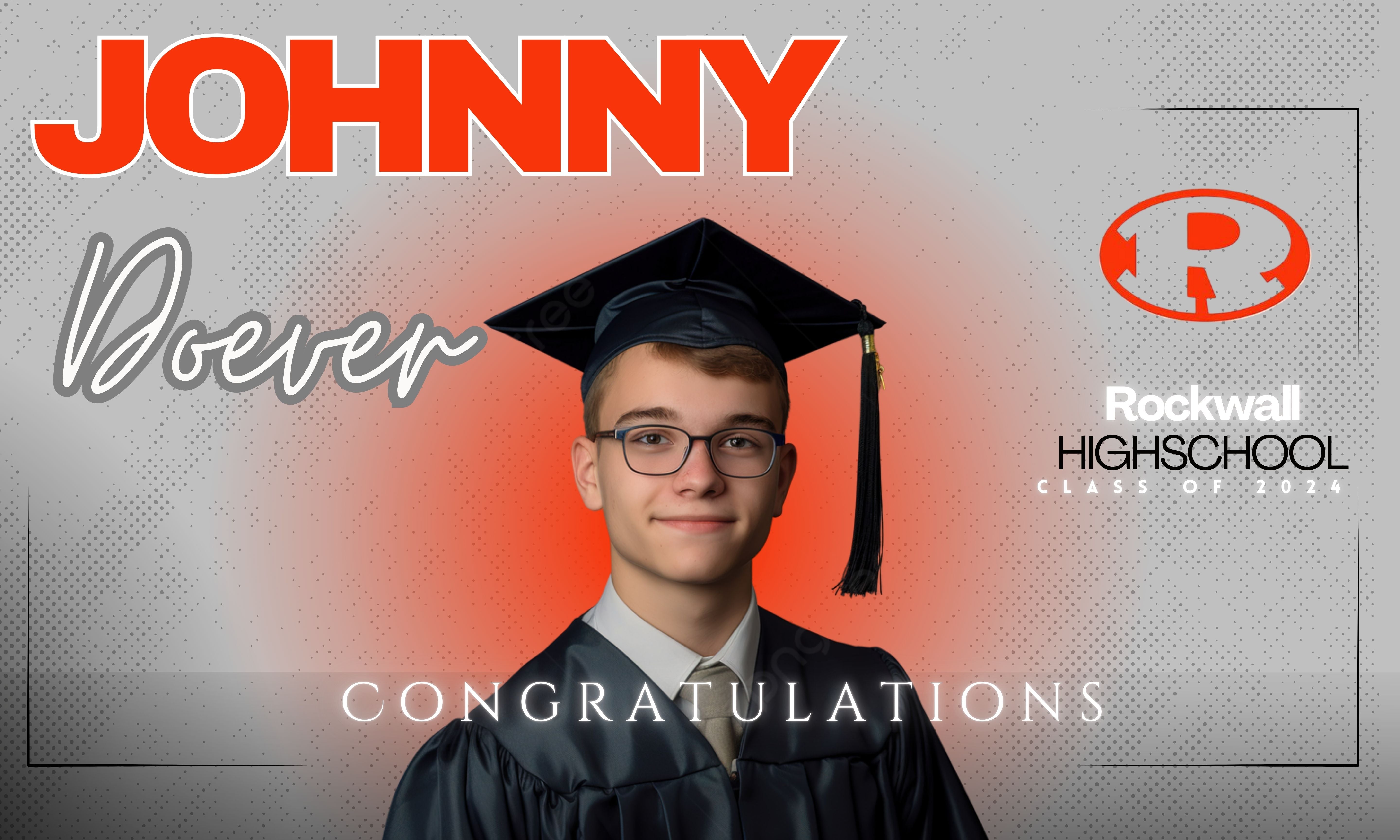 Graduation Printed Yard Signs with H-Stakes