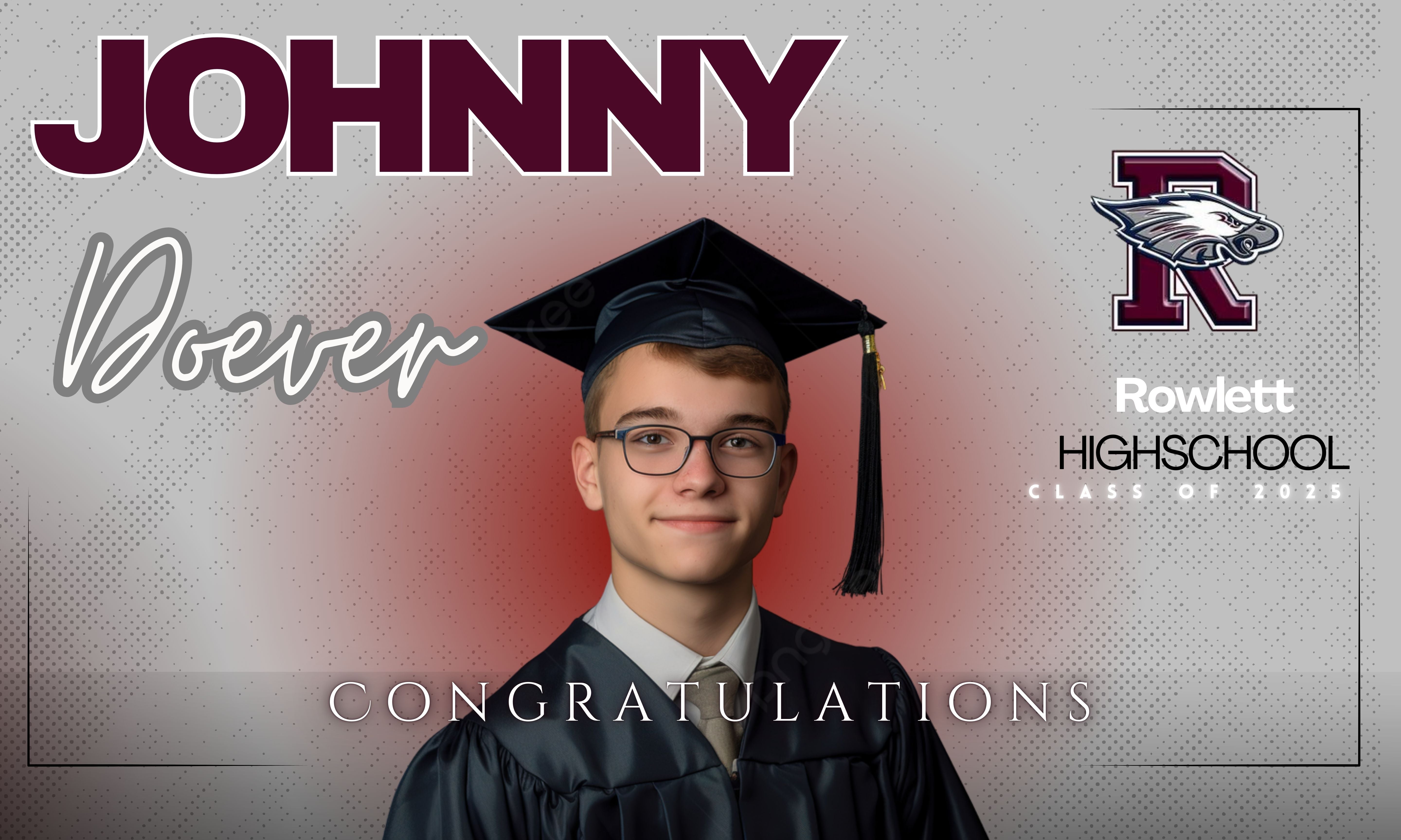 Graduation Printed Yard Signs with H-Stakes