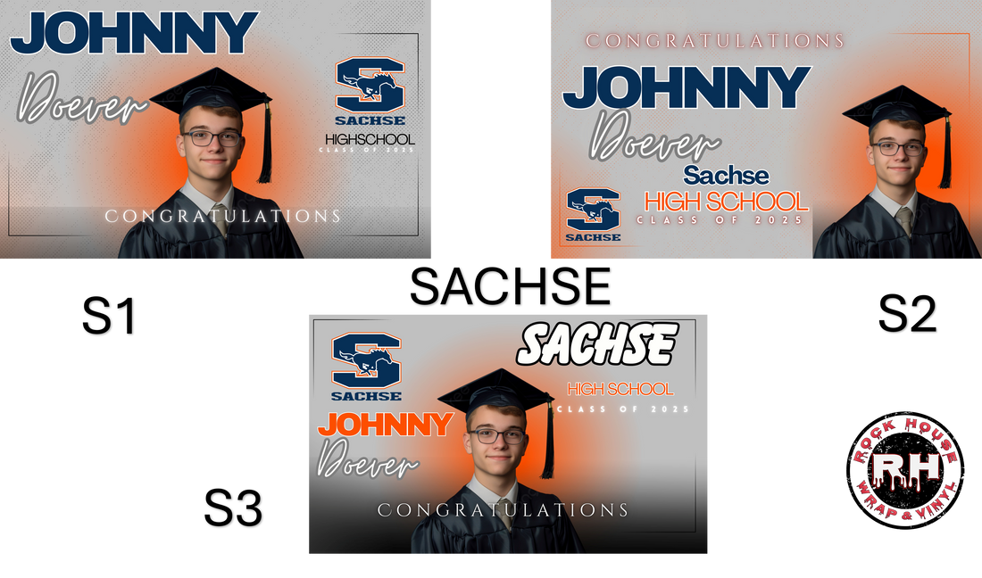 Graduation Printed Yard Signs with H-Stakes