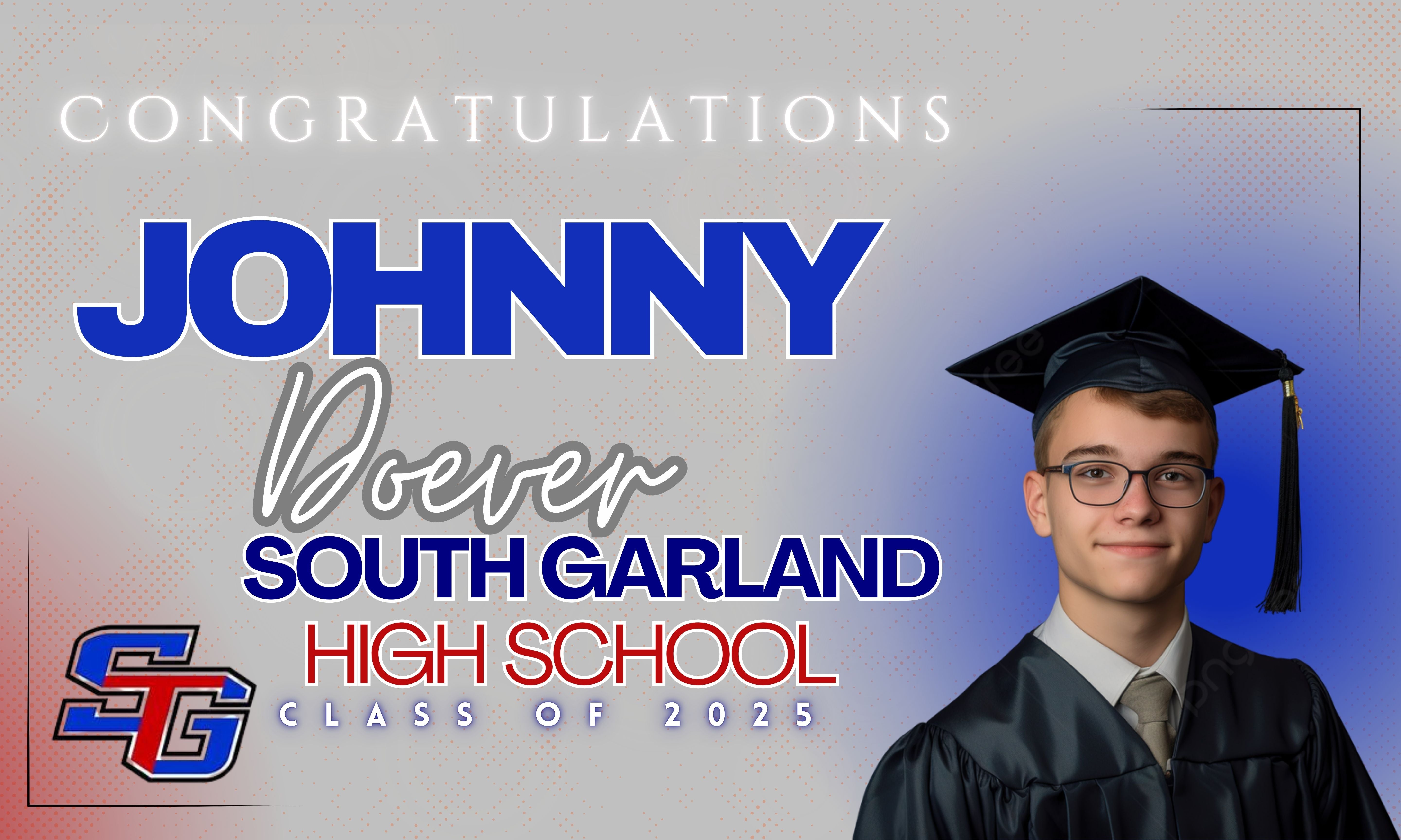 Graduation Printed Yard Signs with H-Stakes