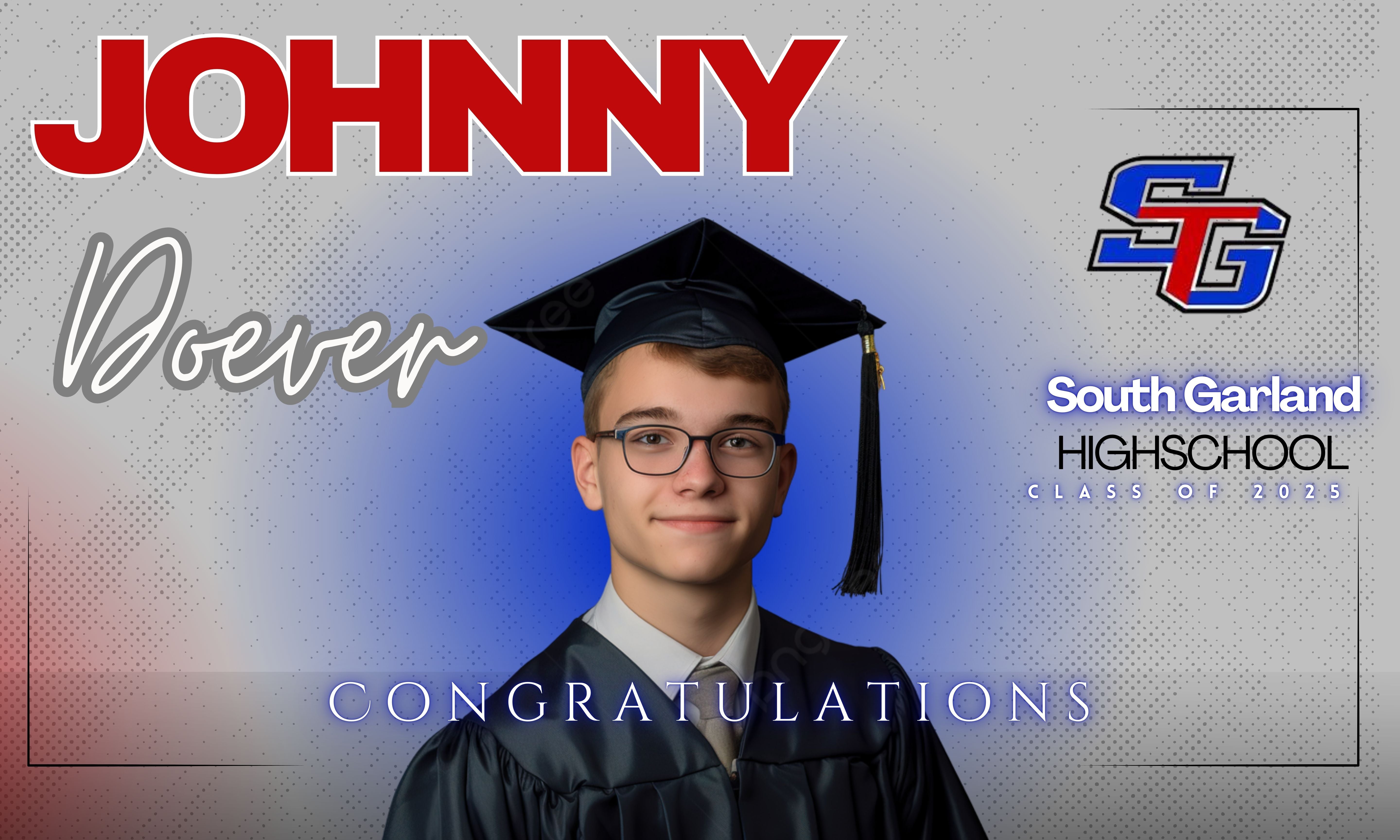 Graduation Printed Yard Signs with H-Stakes