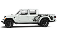 Side back wild bull graphics decals compatible with Jeep Gladiator JT