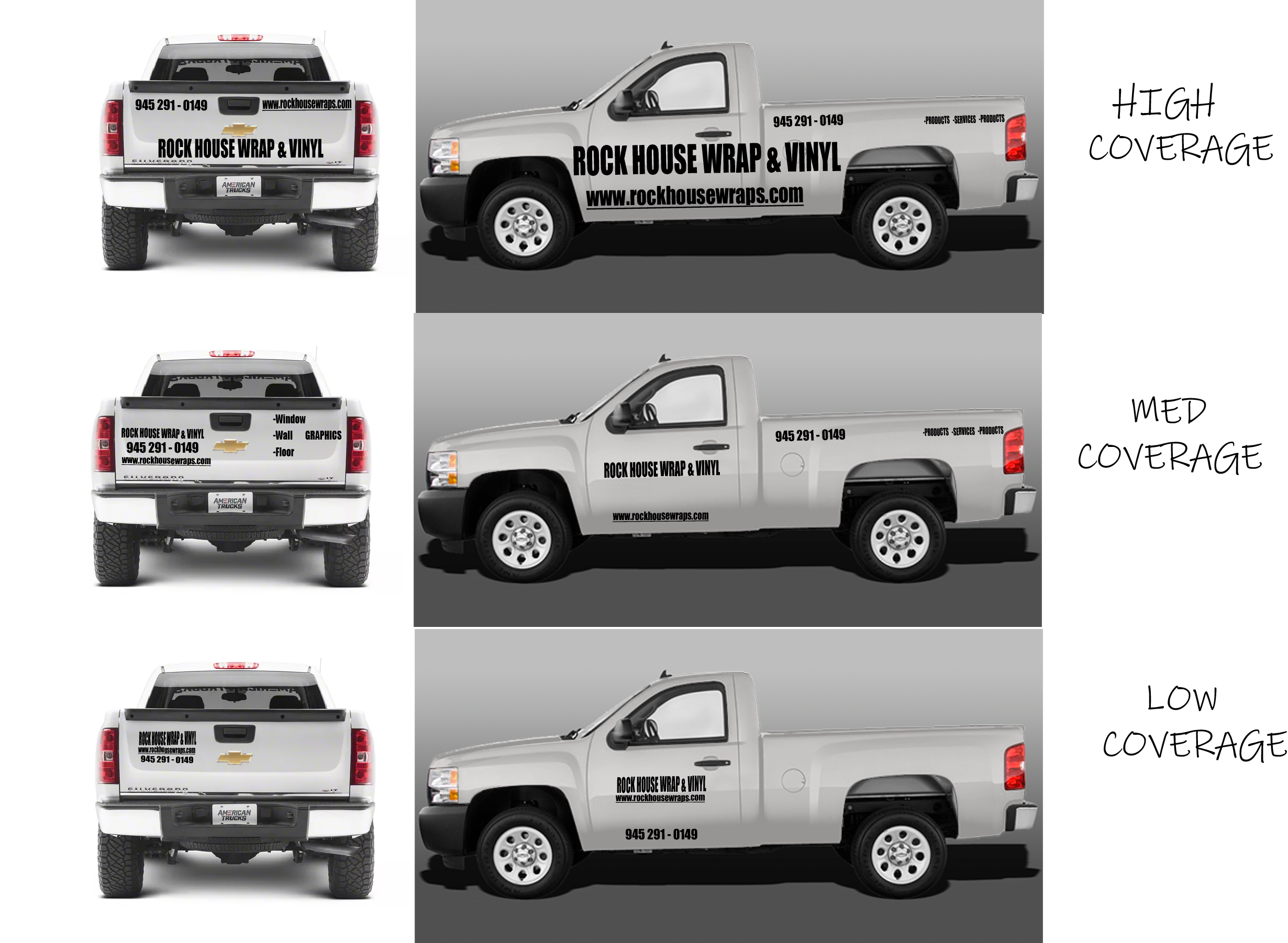 Pick up Truck Lettering