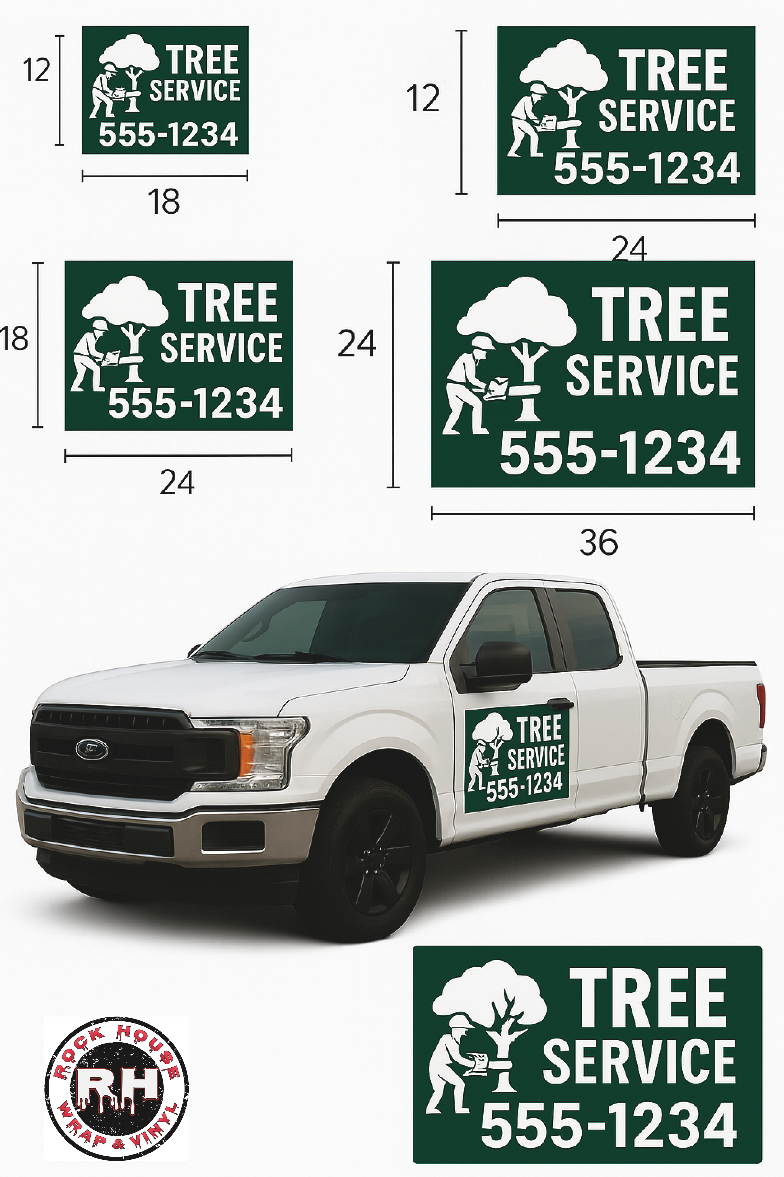 Magnetic Vehicle Signs, Set of 2 Custom Vehicle Magnets