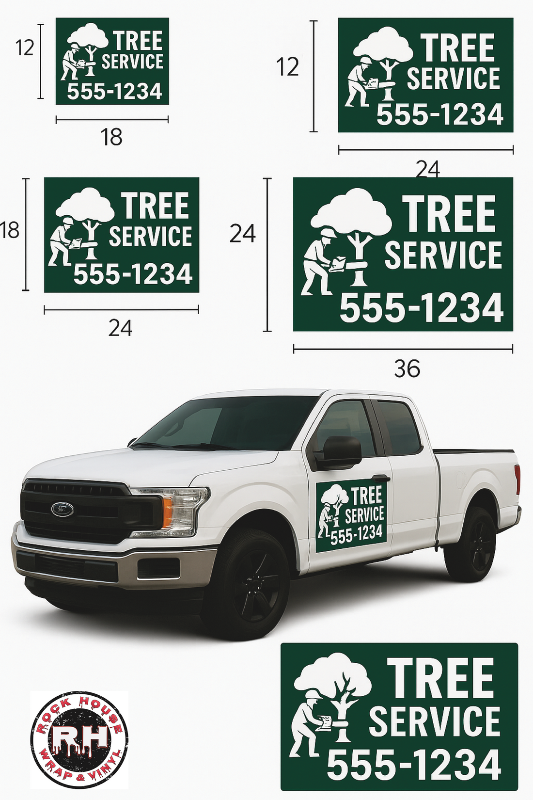 Magnetic Vehicle Signs, Set of 2 Custom Car Magnets