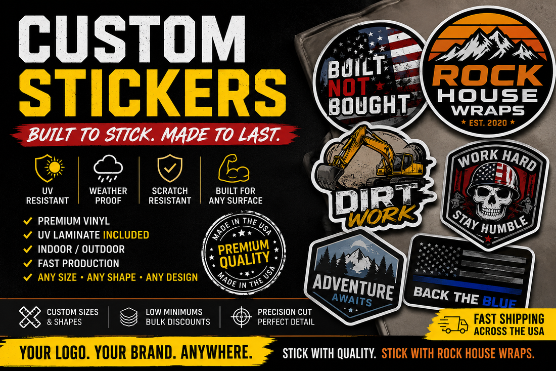 Die Cut Stickers | Waterproof Custom Vinyl Stickers