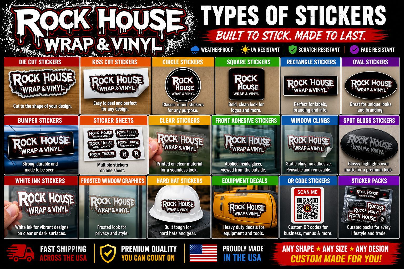 Custom Stickers | Die Cut, Kiss Cut & Sticker Sheets