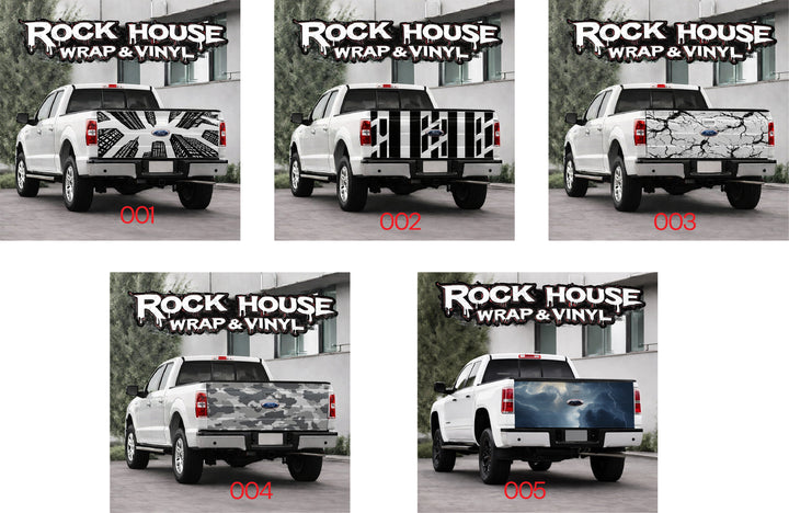 Custom Truck Tailgate Wraps_Black & White