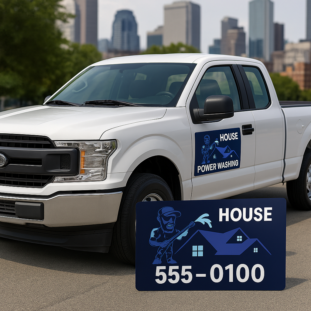 Magnetic Vehicle Signs, Set of 2 Custom Vehicle Magnets