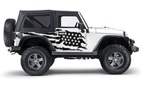 Jeep Wrangler JK 2 doors graphics decals