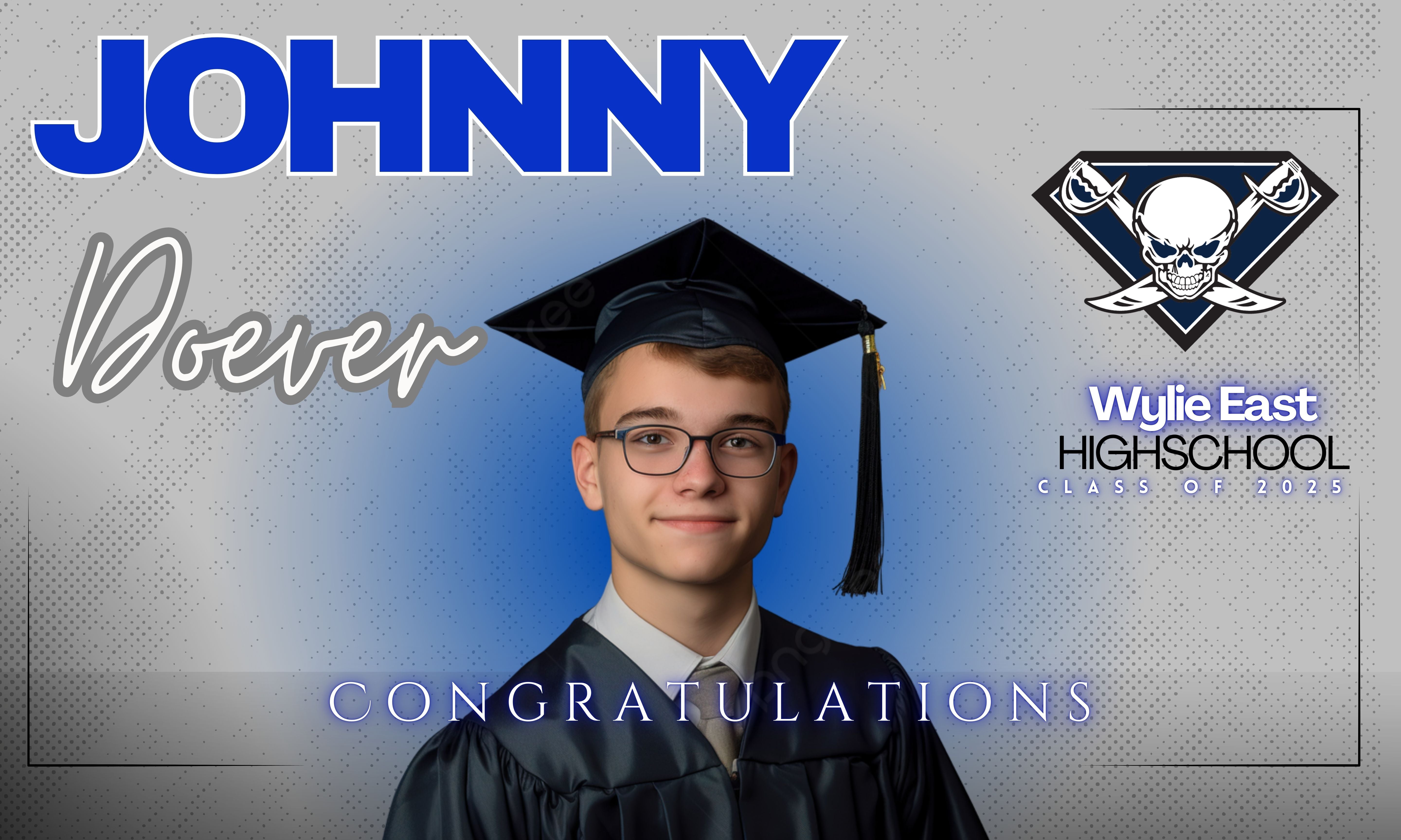 Graduation Printed Yard Signs with H-Stakes