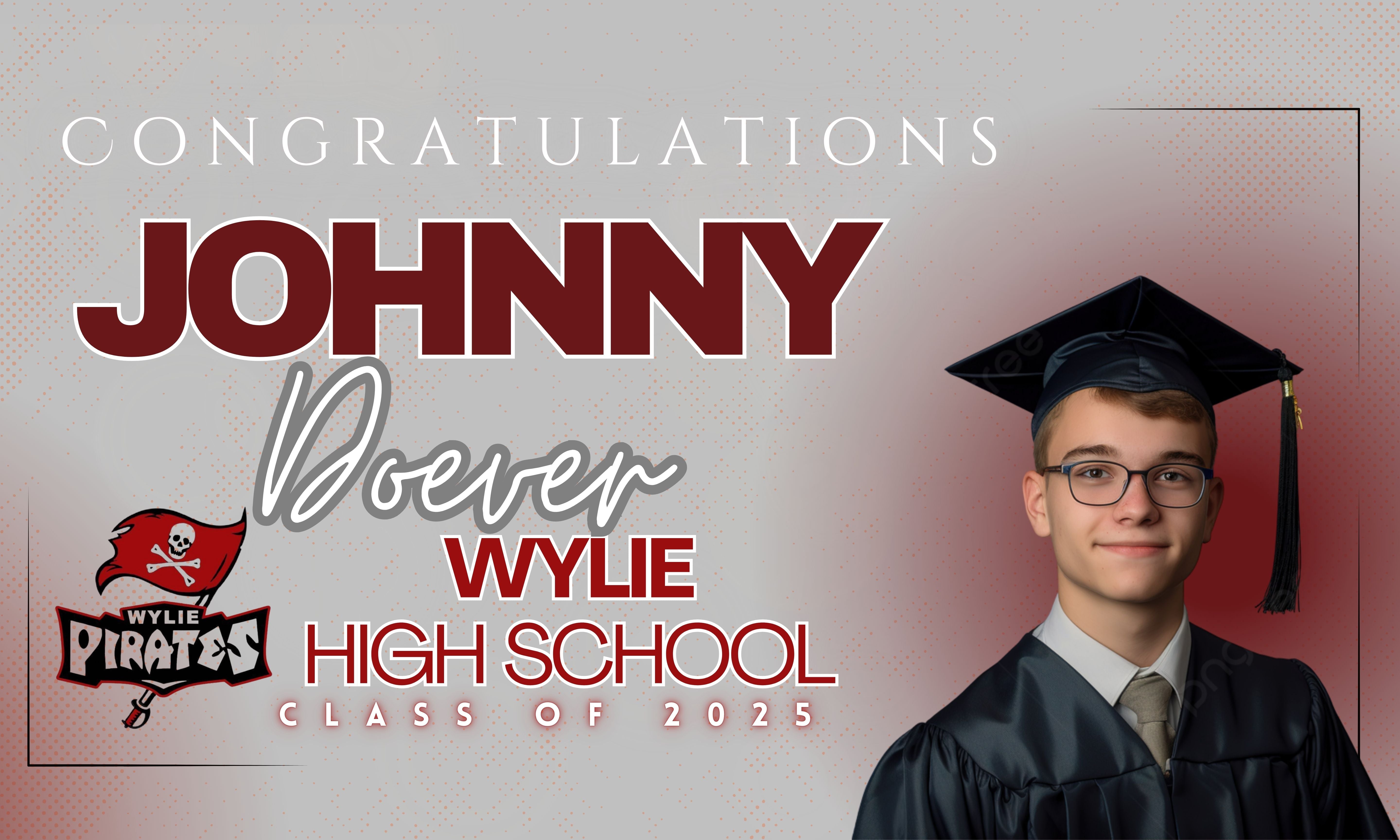 Graduation Printed Yard Signs with H-Stakes