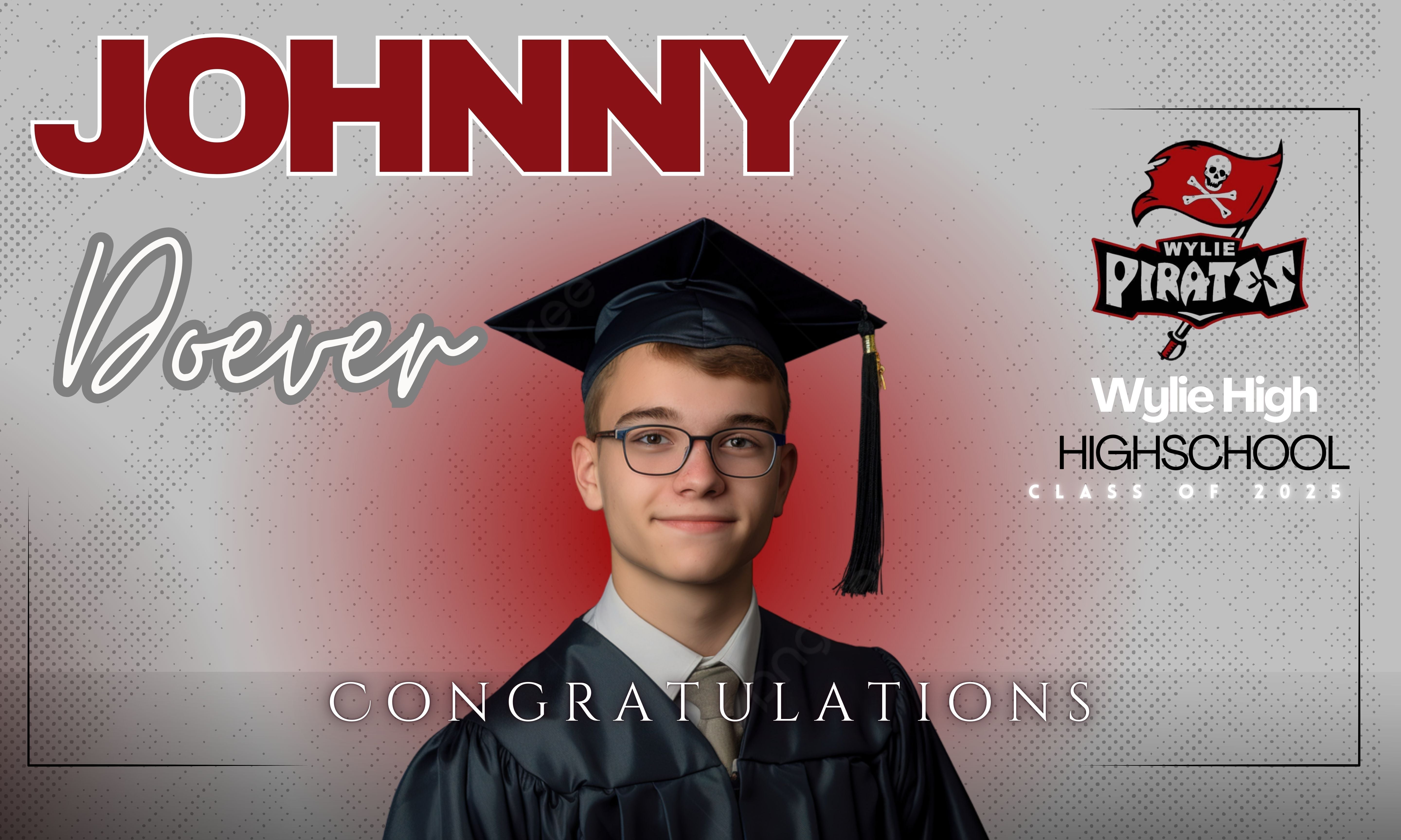 Graduation Printed Yard Signs with H-Stakes