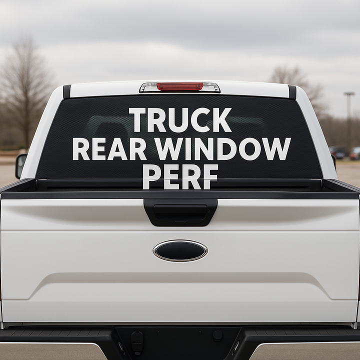Rear Window Perf Decal for Cars, Trucks & Vans