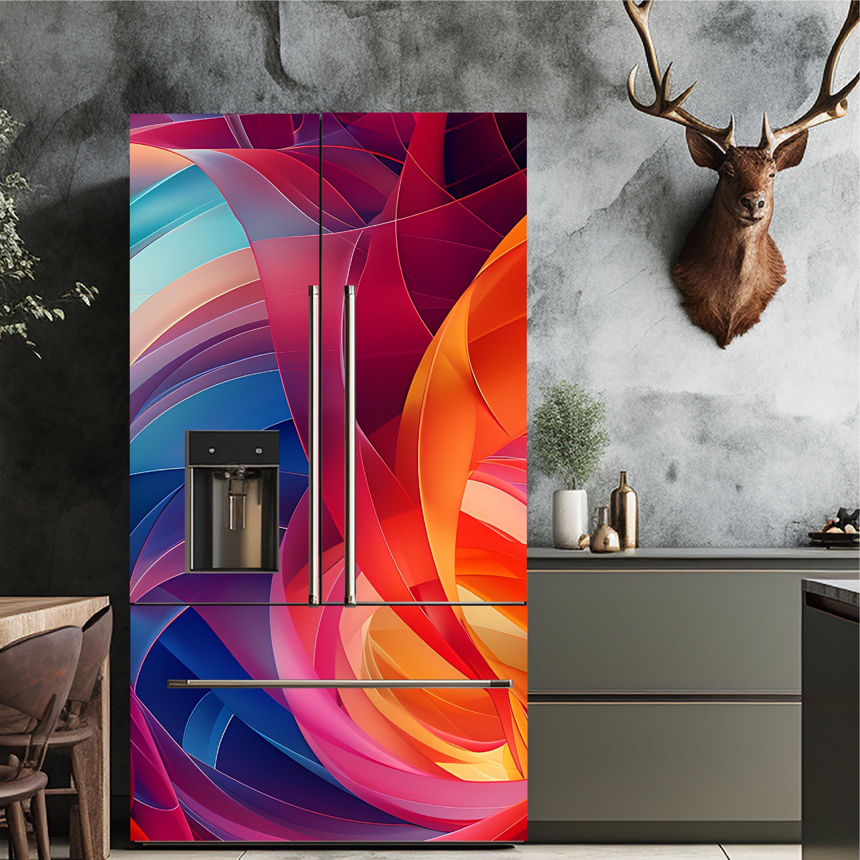 Abstract_1 Fridge Cover – Available in Magnet or Vinyl | Multiple Piece Sets