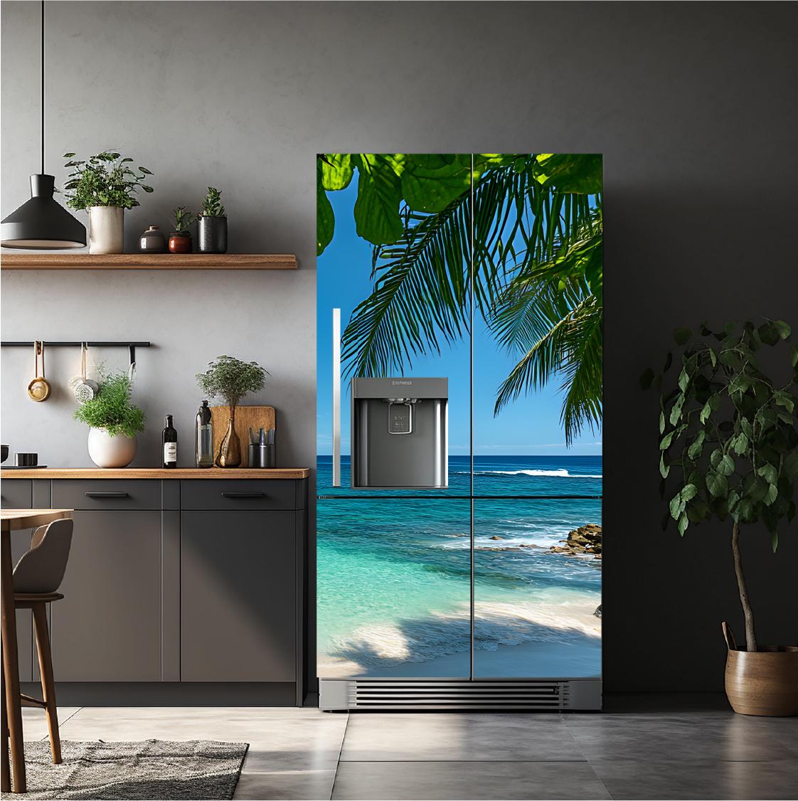 Beach_1 Fridge Cover – Available in Magnet or Vinyl | Multiple Piece Sets