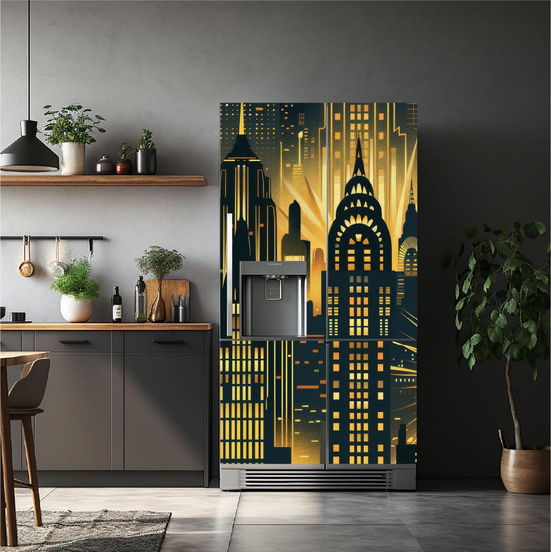 city_1 Fridge Cover – Available in Magnet or Vinyl | Multiple Piece Sets