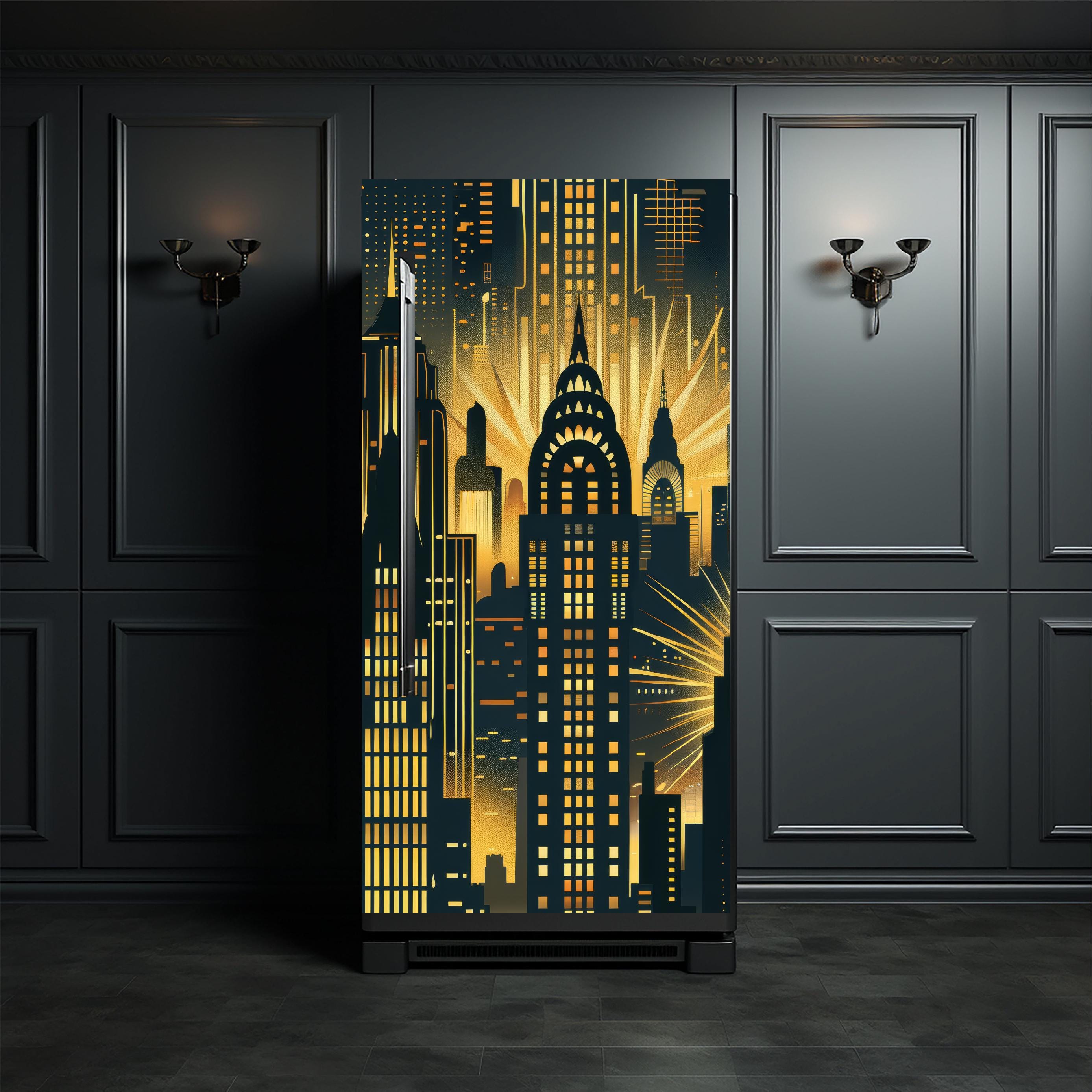 city_1 Fridge Cover – Available in Magnet or Vinyl | Multiple Piece Sets