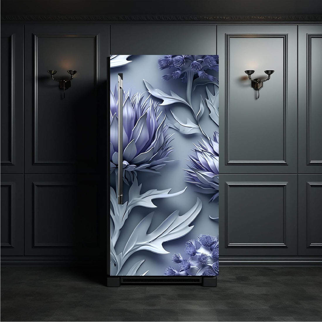 Floral_8 Fridge Cover – Available in Magnet or Vinyl | Multiple Piece Sets