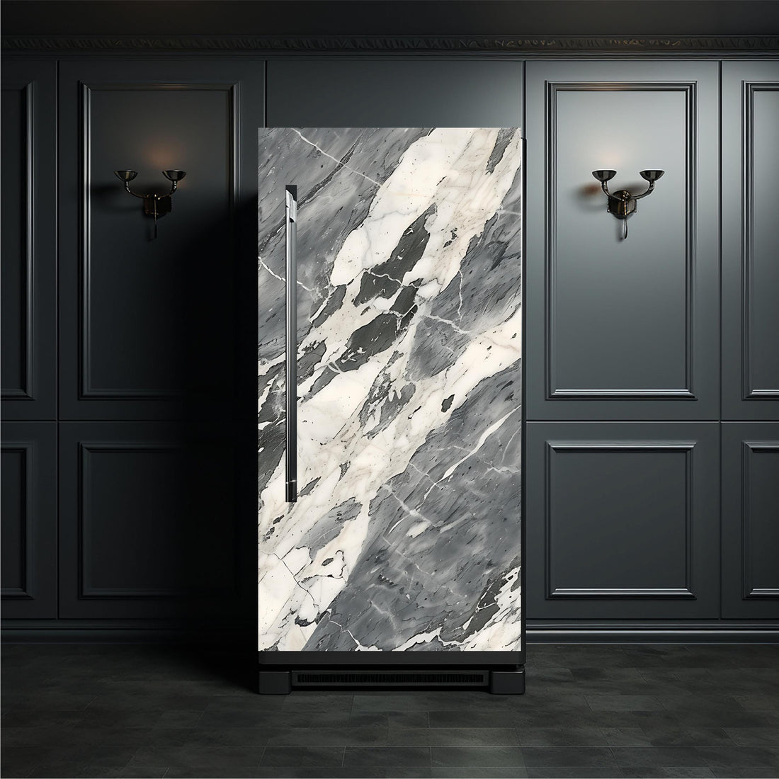 Marble_1 Fridge Cover – Available in Magnet or Vinyl | Multiple Piece Sets