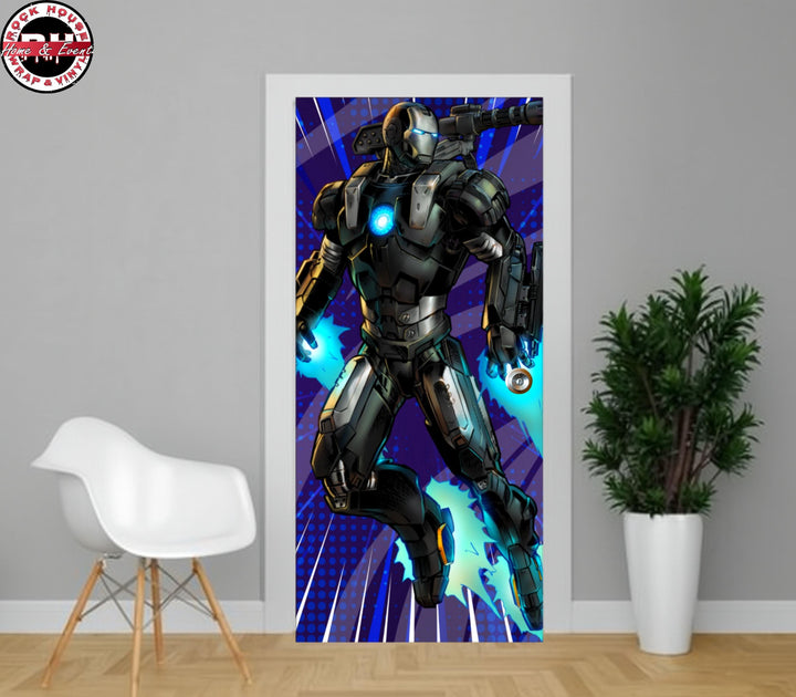 Super Hero Door Wrap – Peel and  Stick Vinyl Door Decal
